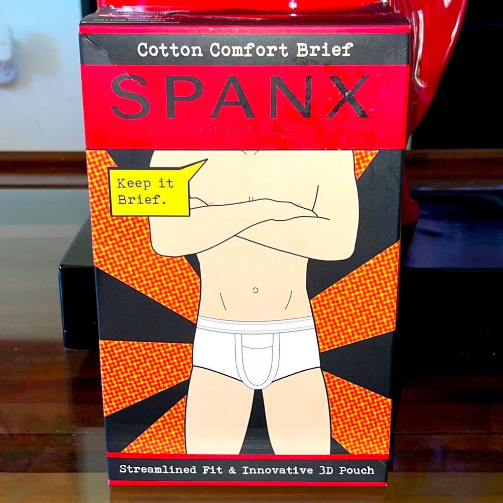 SPANX Cotton Comfort Brief Streamlined Fit &3D Pouch NWT Men’s Size L,XL ,XXL